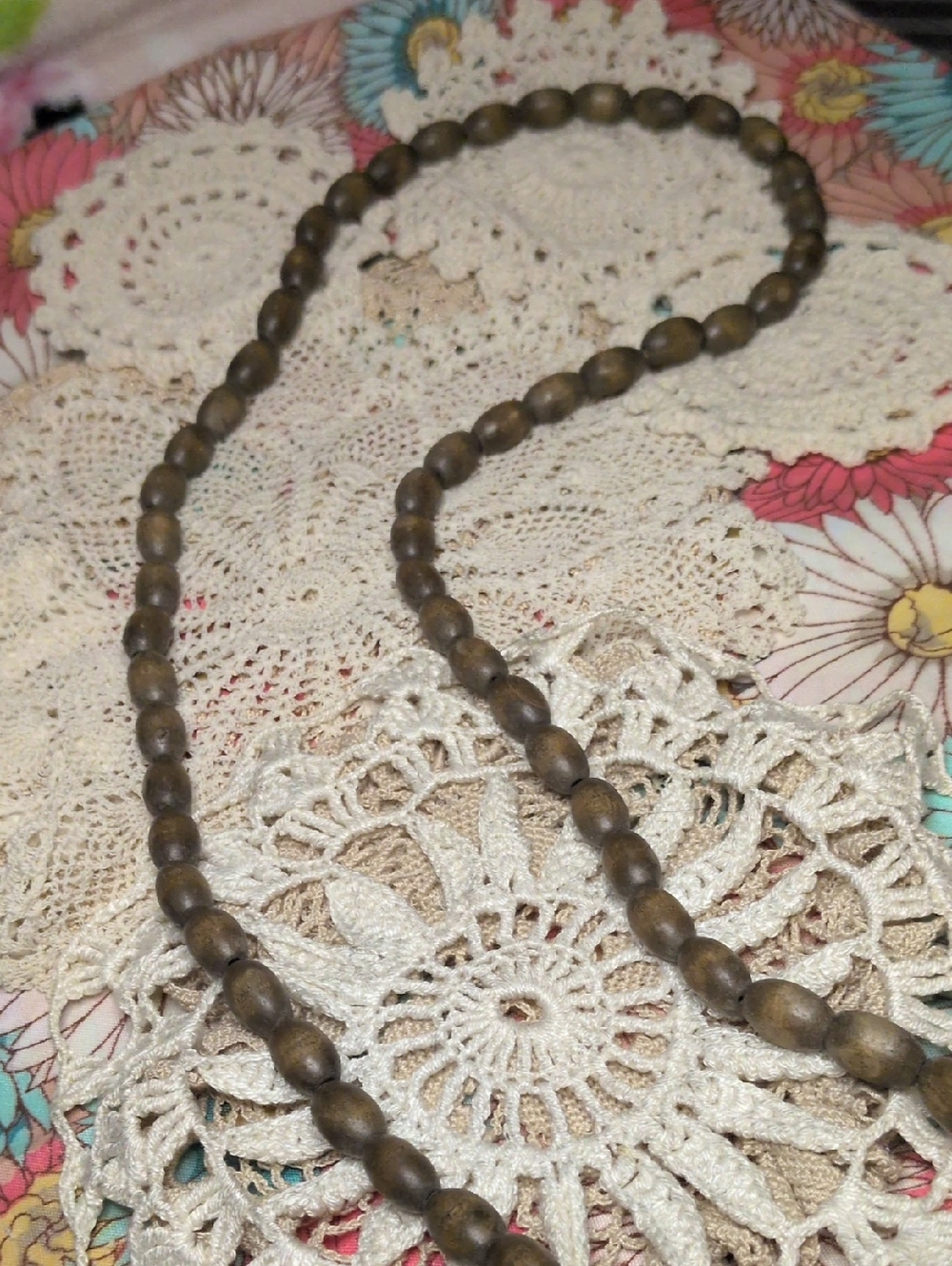 Buddhist Tibetan Lotus Seed Beaded Prayer necklace